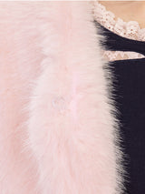 Blush Whisper Fox Fur Jacket