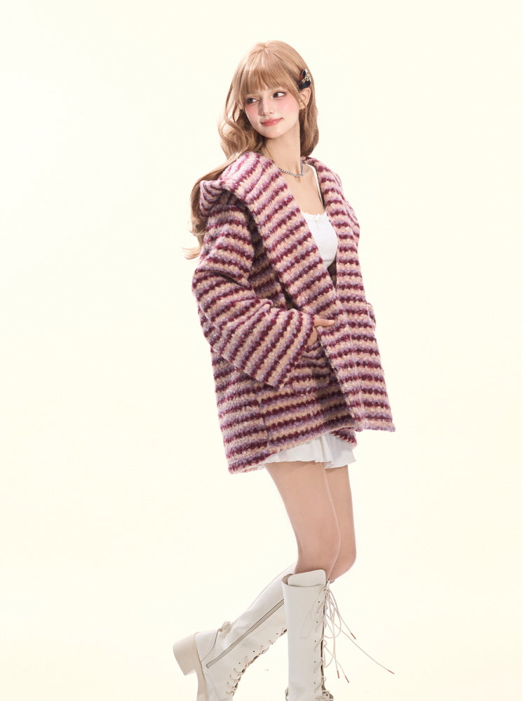 Berry Whirlwind Cocoon Hoodie