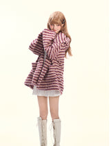 Berry Whirlwind Cocoon Hoodie