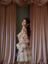 Blush Serenade Lace Midi Dress