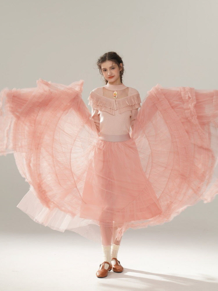 Peach Whip Cloud Skirt