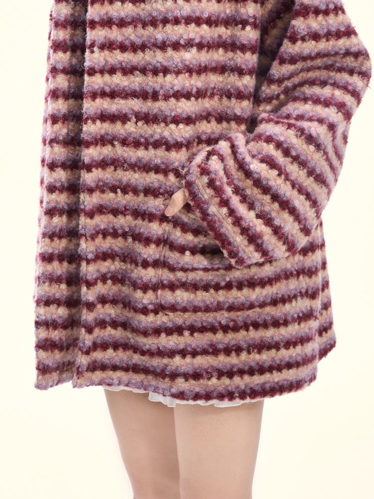 Berry Whirlwind Cocoon Hoodie