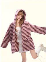 Berry Whirlwind Cocoon Hoodie