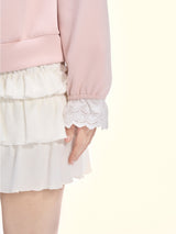 Strawberry Whispers Off-Shoulder Sweatshirt