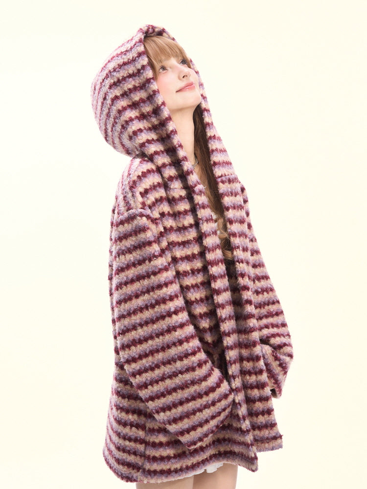 Berry Whirlwind Cocoon Hoodie