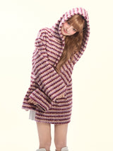 Berry Whirlwind Cocoon Hoodie