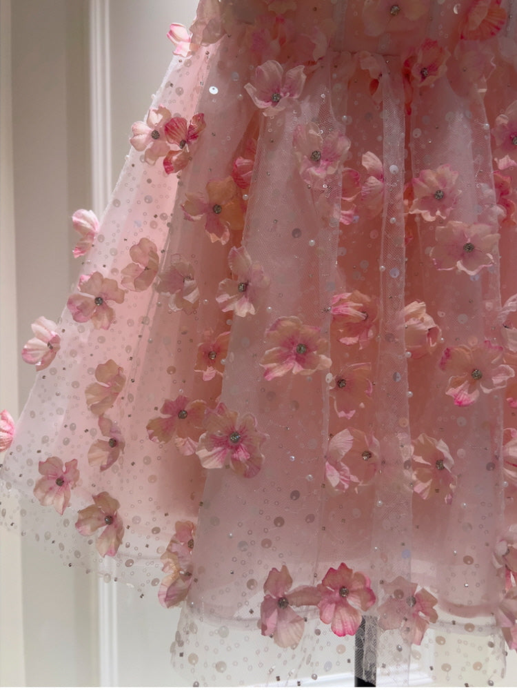 Moonlit Blossom Waltz Dress Set