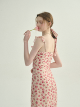 Rosy Whispers Floral Dress