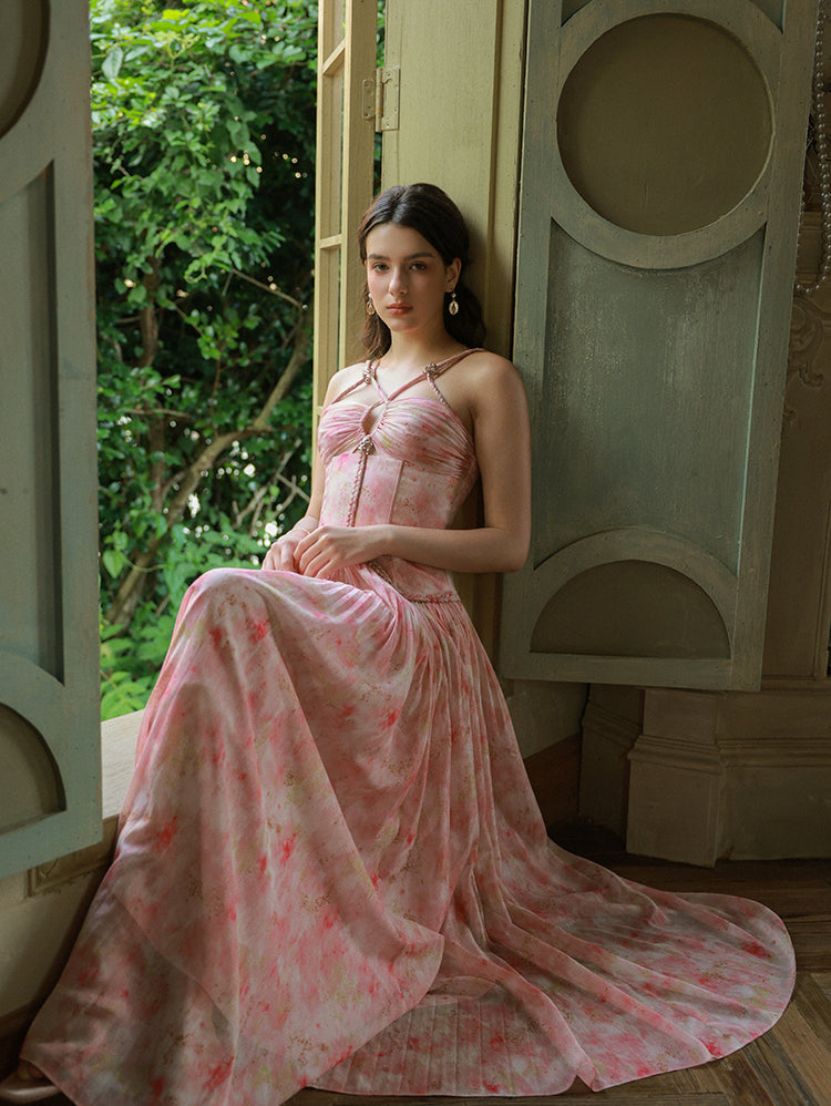 Enchanted Petal Waltz Dress