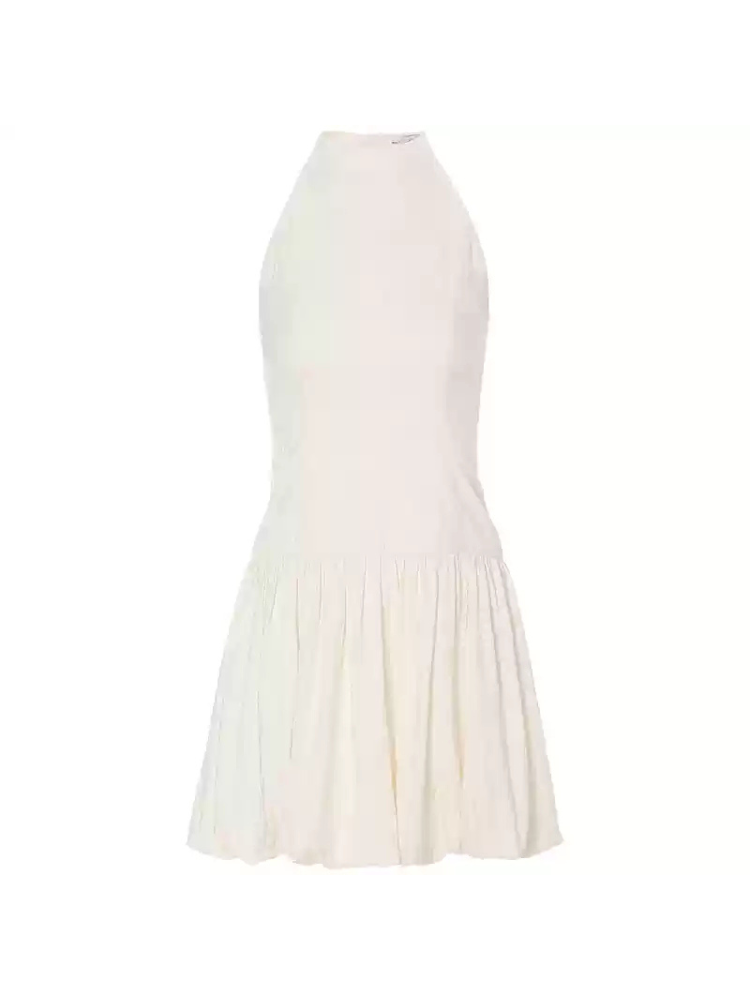 Peach Breeze Flare Mini Dress