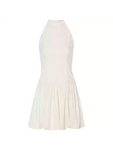 Peach Breeze Flare Mini Dress