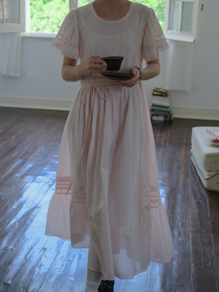 Blush Morning Waltz Dress