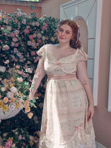 Regency Romance Lace Dress