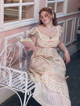 Regency Romance Lace Dress