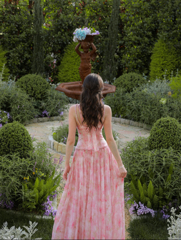 Enchanted Petal Waltz Dress