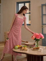 Cherry Whisper Garden Dress