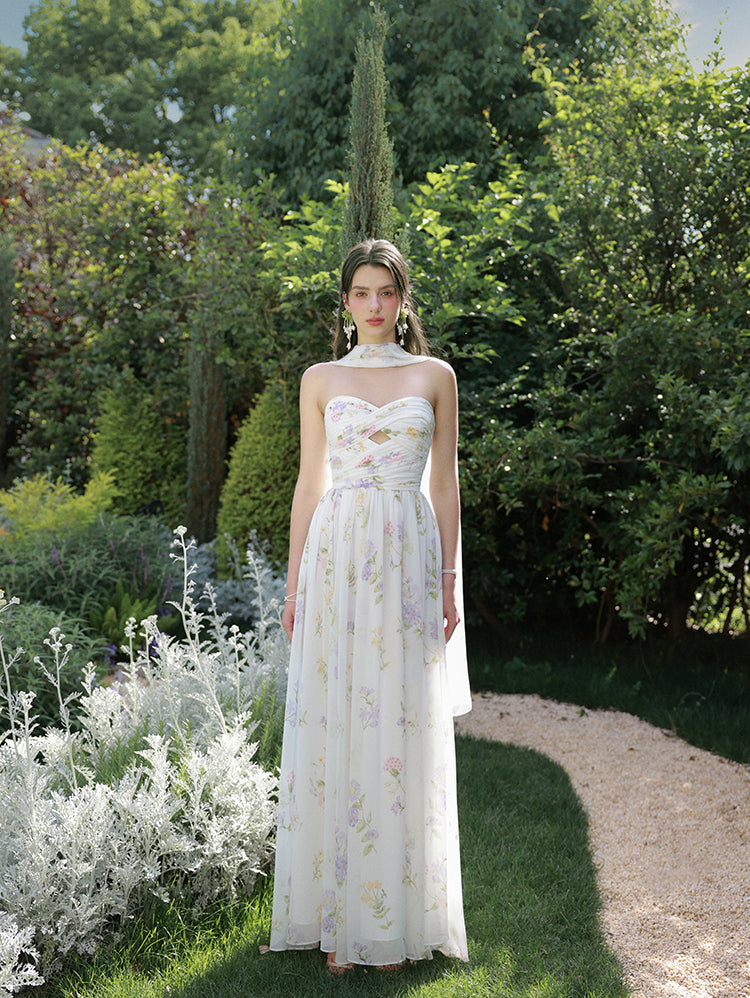Lilac Whisper Garden Maxi Dress