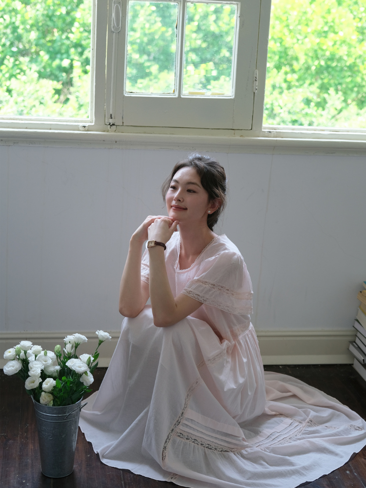 Blush Morning Waltz Dress