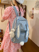 Cute Bunny School Big Backpack Bag