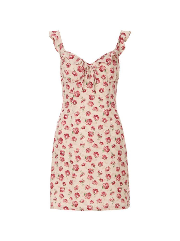 Rosy Whispers Floral Dress