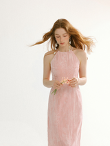 Fleur Mist Halter Dress
