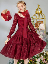 Romantic Embroidered Lace Dress