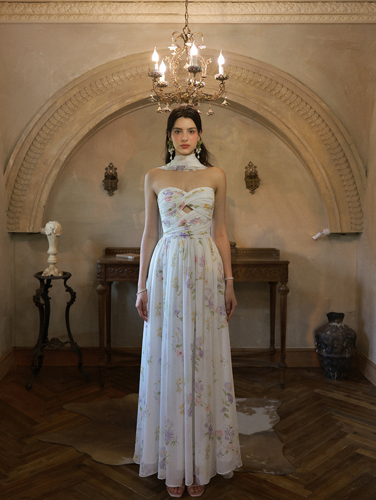 Lilac Whisper Garden Maxi Dress