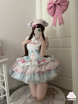 Little Chef Lady Blue Pink Lolita Dress