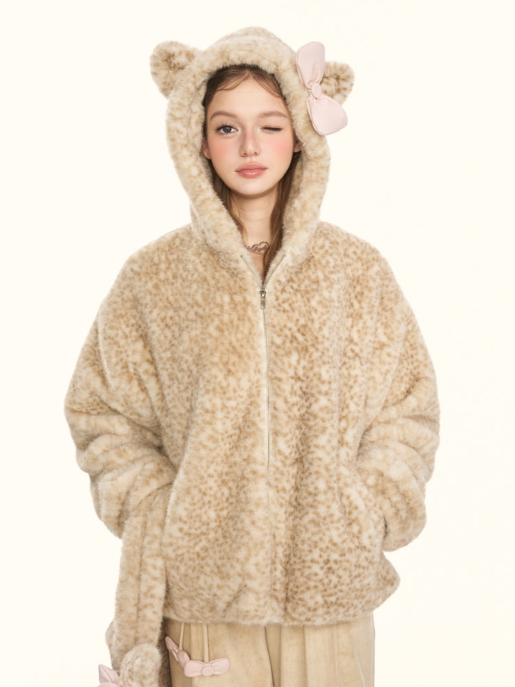 Milky Leopard Cloud Jacket