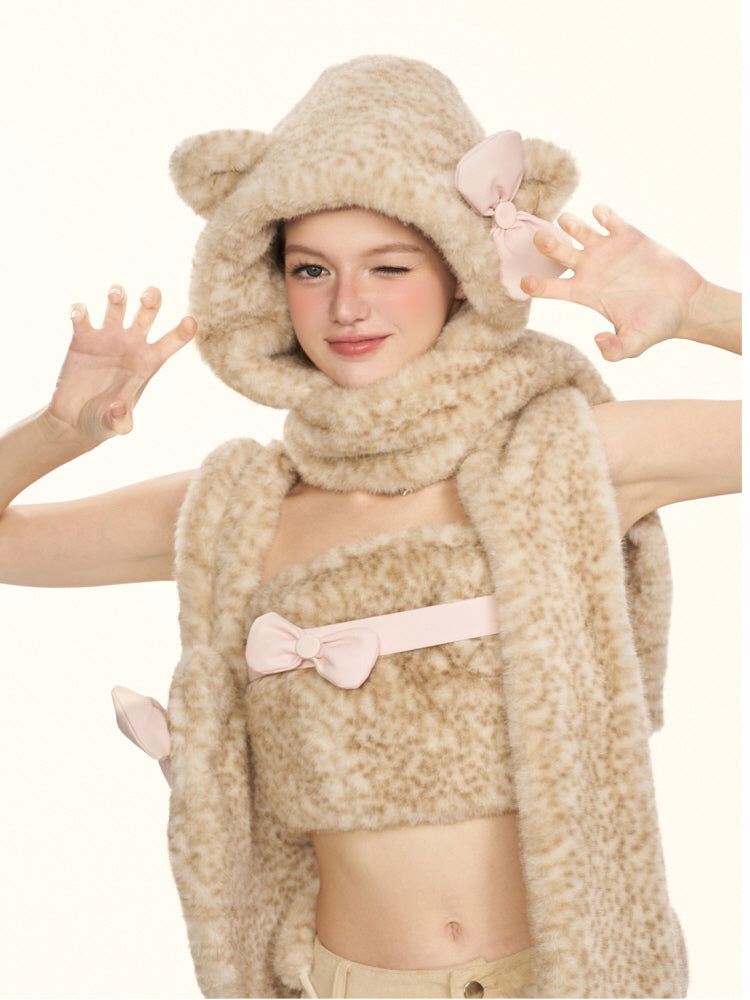 Milky Leopard Cloud Scarf