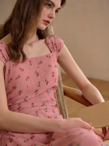 Cherry Whisper Garden Dress
