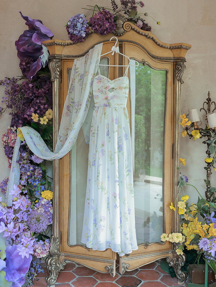 Lilac Whisper Garden Maxi Dress