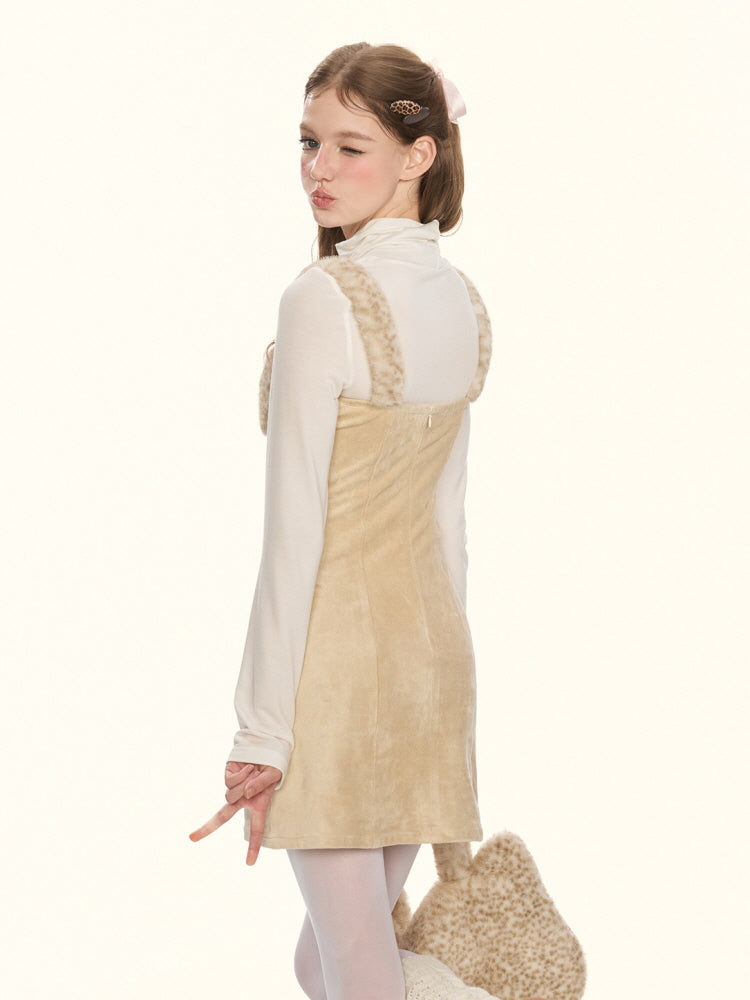 Milky Leopard Cloud Dress