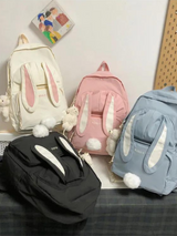 Cute Bunny School Big Backpack Bag