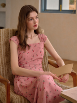 Cherry Whisper Garden Dress