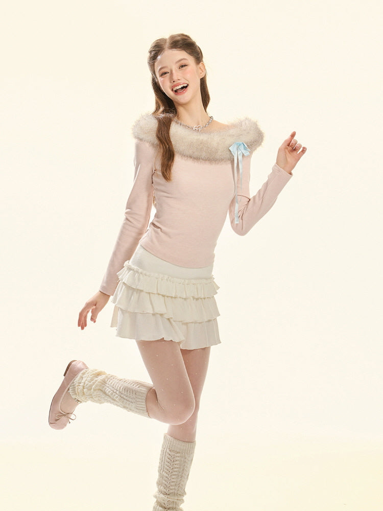 Blue Frost Whispers Knit Top