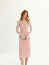 Fleur Mist Halter Dress