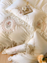 Rosy Manor Lace Bedding Set