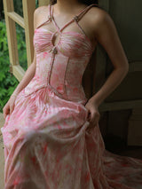 Enchanted Petal Waltz Dress
