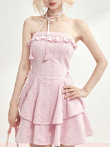 Blush Peony Ruffle Dress