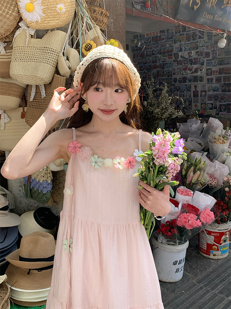 Blossom Whispers Tiered Dress