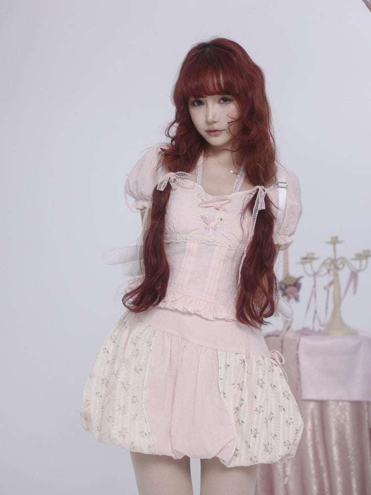 Rosy Lace Princess Set