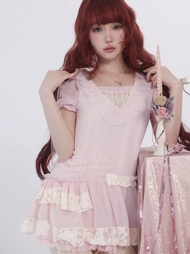 Sugarveil Layered Chiffon Top