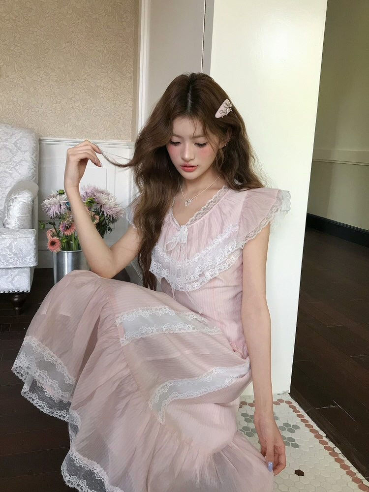 Cherry Cream Lace Ensemble