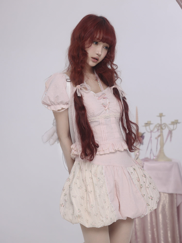 Rosy Lace Princess Set