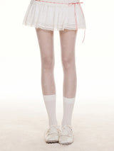 Ribbon Petal Eyelet Skirt