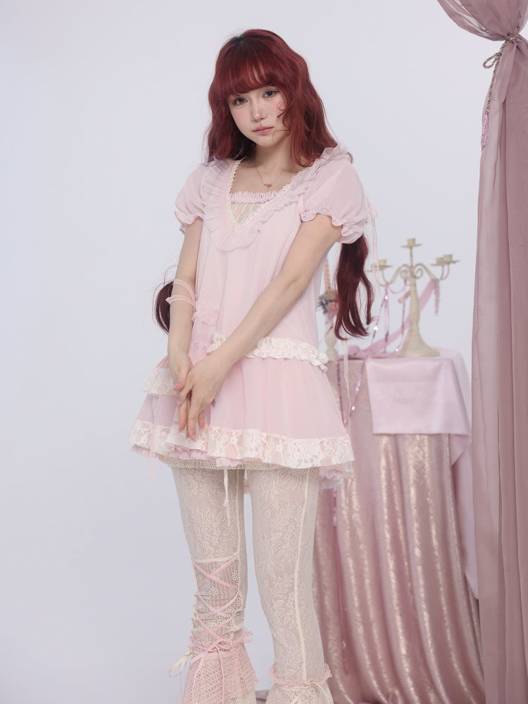 Sugarveil Layered Chiffon Top