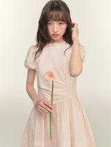 Blossom Whisper Shirring Dress