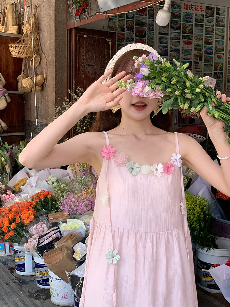 Blossom Whispers Tiered Dress