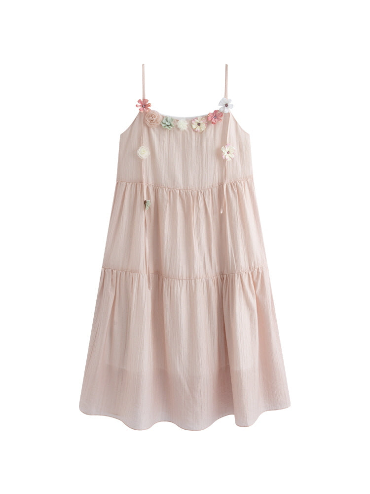 Blossom Whispers Tiered Dress